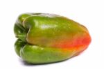 Fresh Green Bell Pepper Stock Photo