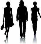 Silhouette People Stock Photo