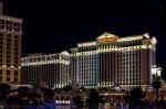 Caesar's Palace Hotel And Casino At Night In Las Vegas Stock Photo