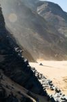 Beautiful Beach In Sagres Stock Photo