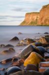 Hunt Cliff  Or Huntcliff  At Saltburn By-the-sea Stock Photo