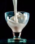 Yogurt In The Glass Stock Photo