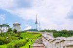 Seoul Tower,namsan Tower In Korea Stock Photo