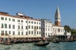 Monaco Hotel On The Grand Canal In Venice Stock Photo