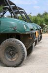 ATV In Queue Stock Photo