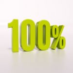 Percentage Sign, 100 Percent Stock Photo