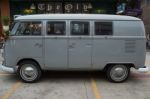 Old Vintage Volkswagen Van At Night Market, Srinakarin Road Stock Photo