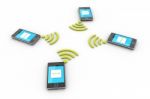 Smart Phone And Wireless Technology Stock Photo