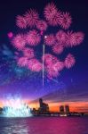 Seoul International Fireworks Festival In Korea Stock Photo