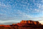 Mottled Sky Over Elephant Rock Stock Photo