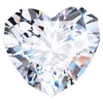 Single Heart Diamond Stock Photo