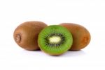 Kiwi Fruit Isolated On A White Background Stock Photo