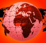 Global Warming Shows Globalise Globalization And World Stock Photo