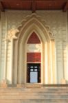 The Opened Door Of Muslim Church Stock Photo