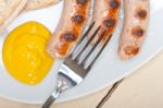 Traditional German Wurstel Sausages Stock Photo