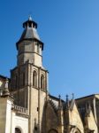 Exterior View Of The Basilica  St Seurin In Bordeaux Stock Photo