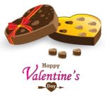 Heart Box And Gift Box Isolated On White Background. Valentine's Day And Heart Chocolate Box Isolated On White Background Stock Photo