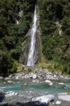 Thunder Creek Falls Stock Photo