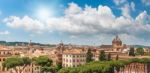 Rome View On Sunny Day Stock Photo