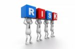 Risk Blocks Stock Photo