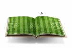 Soccer Book Concept Stock Photo