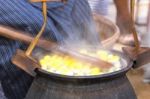 Boiling Cocoon In A Pot Stock Photo