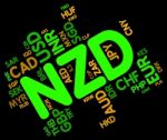 Nzd Currency Indicates New Zealand Dollar And Broker Stock Photo