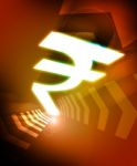 Indian Rupee Symbol Stock Photo