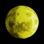 Moon Yellow Stock Photo