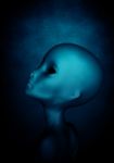 Alien,3d Illustration Concept Background Stock Photo