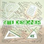 Site Designer Indicates Creativity Creator And Designing Stock Photo