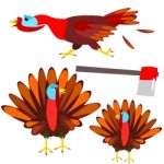 Turkey And Axe Stock Photo