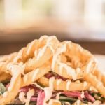 Deep Fried Calamari Rings And Salad Stock Photo