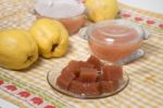 Traditional Quince Jam Stock Photo