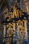 Interior View Of St. Wolfgang Parish And Pilgrimage Church Stock Photo