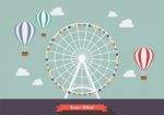 Ferris Wheel  Illustration Stock Photo