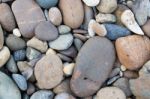 
Area Paved With Stones Of Many Colors. Walking Foot Comfort Sof Stock Photo