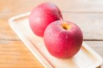 Freshly Picked Red Gala Apples Stock Photo