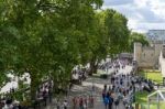 View Of The Promenade By The Tower Of London Stock Photo