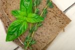 Bread Basil And Thyme Stock Photo