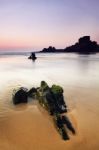 Coastline Area Of Sagres, Portugal Stock Photo