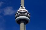 Beautiful Background With The Blue Sky And Cn Tower Stock Photo