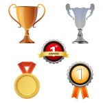 Reward Icons Stock Photo