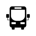 Bus Icon  Illustration On White Background Stock Photo