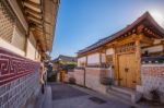 Bukchon Hanok Village,traditional Korean Style Architecture In Seoul,korea Stock Photo