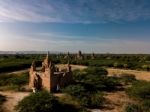 Aerial View Of Religious Temples Stock Photo