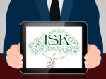 Isk Currency Means Foreign Exchange And Coinage Stock Photo