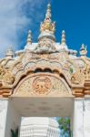 Gold Arch In The Temple Phayao Thailand Stock Photo