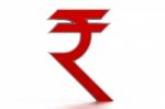 Indian Rupee Symbol Stock Photo