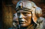 Close-up Of Part Of The Battle Of Britain Monument On The Embank Stock Photo